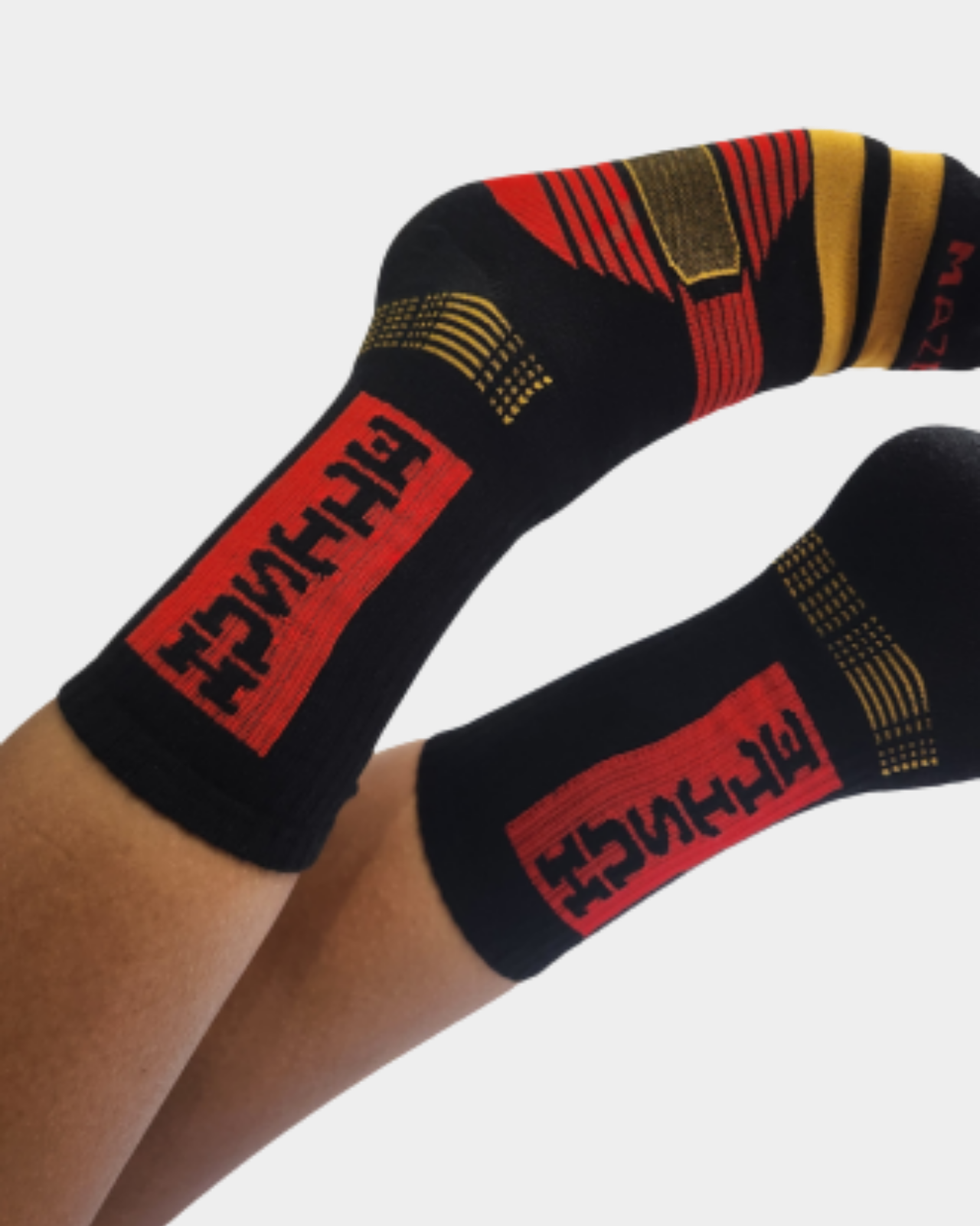 Gym Socks - Red/Yellow